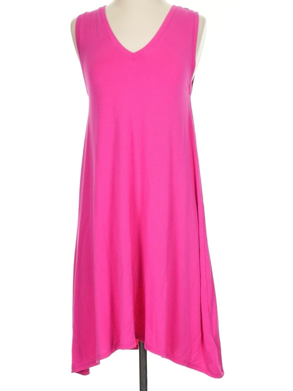 5 x $25 GAP Hot Pink Sleeveless Asymmetrical V-Neck Dress
